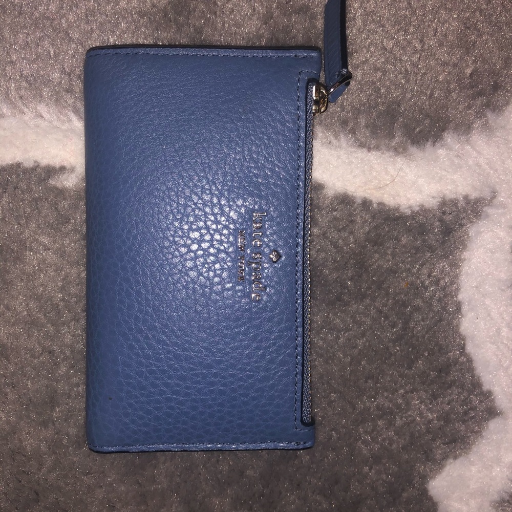 blue Kate Spade wallet